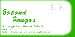 botond hangos business card